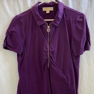 MICHAEL KORS Polo Top with Zipper Size: X-Large